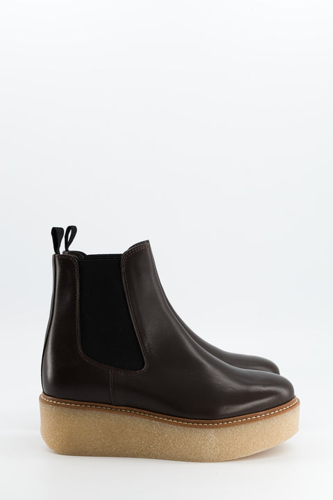 pooky - chelsea boots cuir chocolat - pointure 37 - prototype