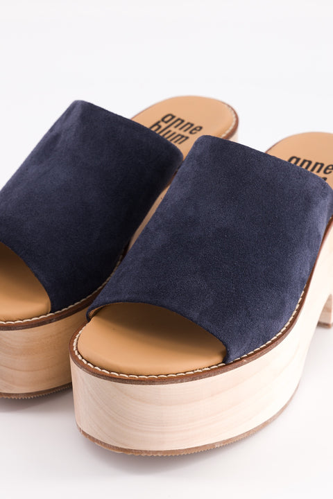 SIMONE - Mule suede navy
