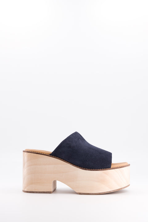 SIMONE - Mule suede navy