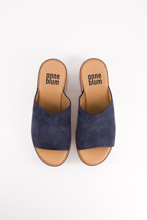 SIMONE - Mule suede navy