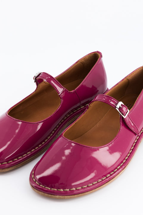 tina - babies cuir vernis pivoine - pointure 37