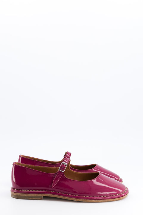 tina - babies cuir vernis pivoine - pointure 37