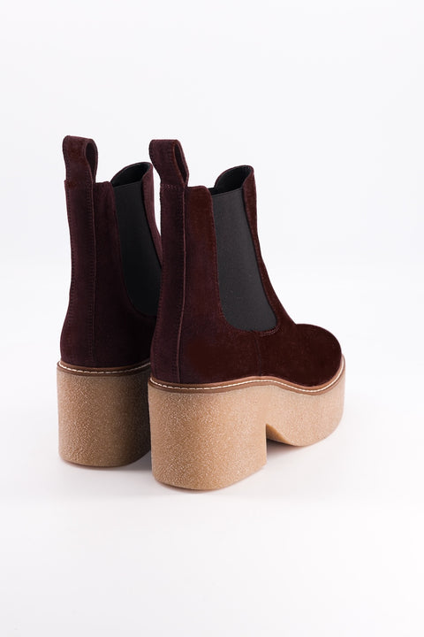 dolly - chelsea boots daim chocolat