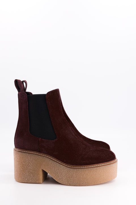 dolly - chelsea boots daim chocolat