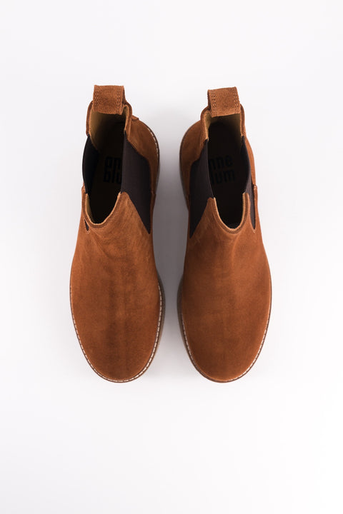 dolly - chelsea boots daim noisette