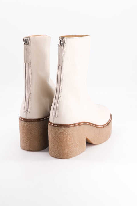 Ankle boots Domino - leather cream