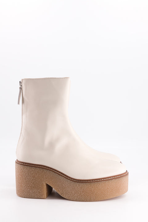 Ankle boots Domino - leather cream