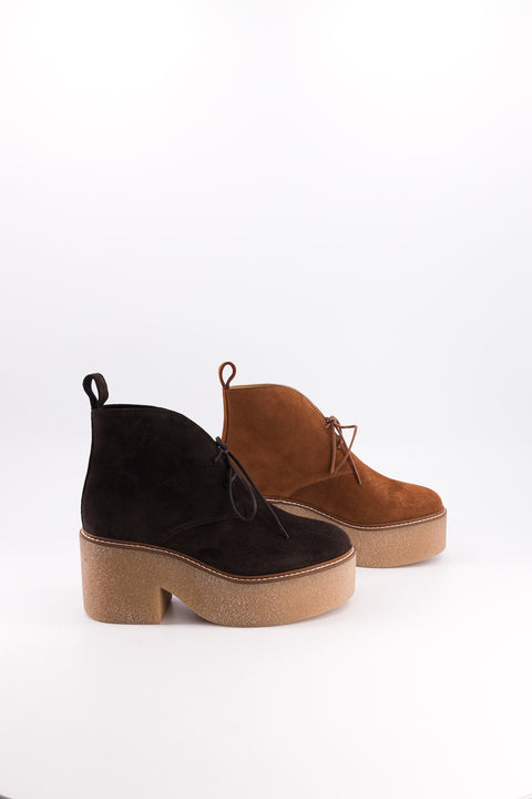 Dusty - chukka boots daim noisette