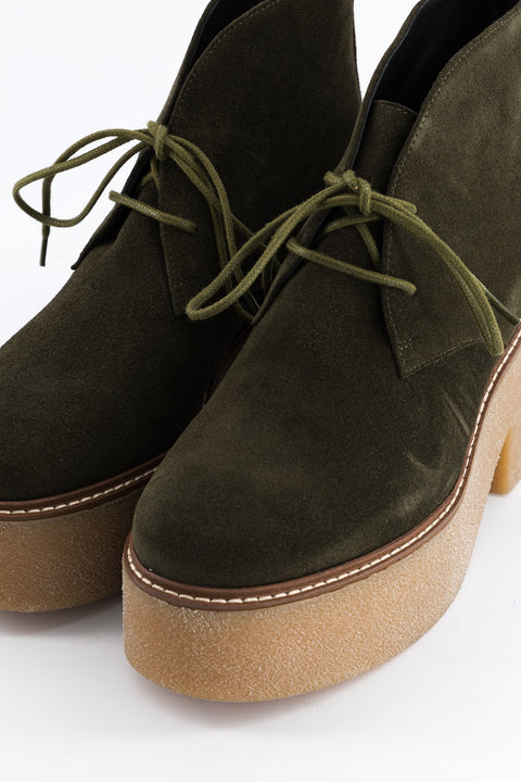 dusty - khaki suede chukka boots - size 37 - prototype