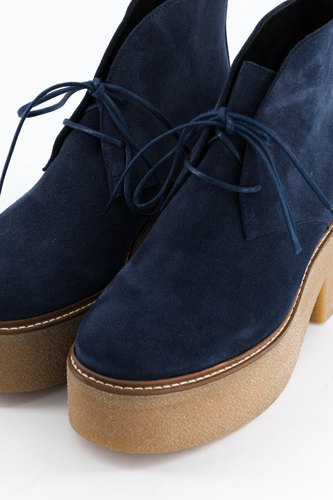 dusty - navy suede chukka boots - size 37 - prototype