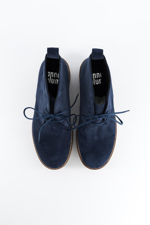dusty - navy suede chukka boots - size 37 - prototype