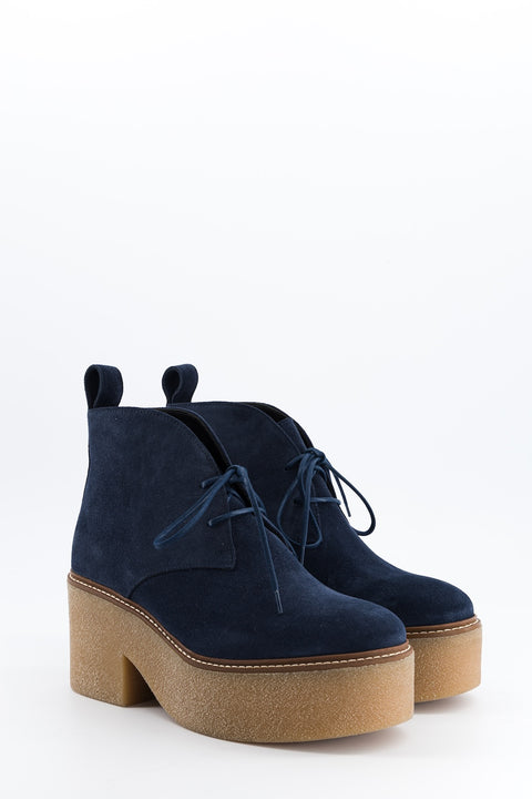 dusty - navy suede chukka boots - size 37 - prototype