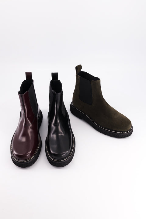 Chelsea boots Elmet - glazed leather burgundy