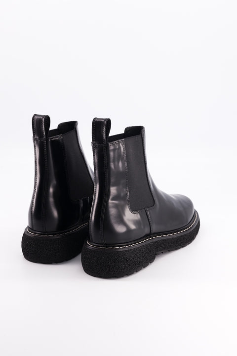 elmet - chelsea boots cuir glacé noir