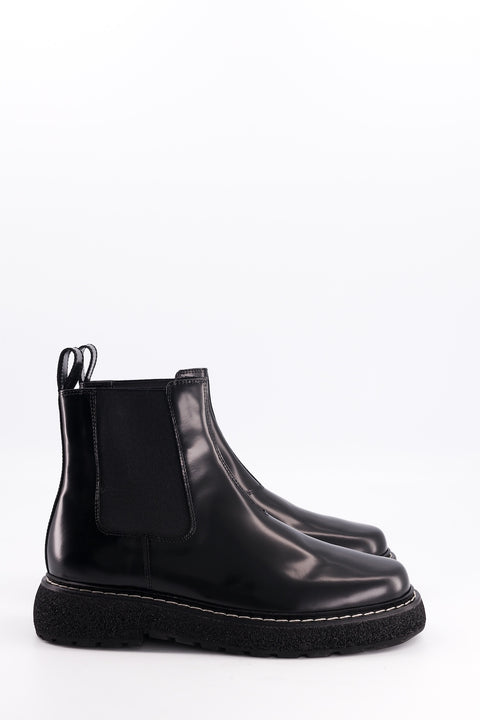 Chelsea boots Elmet - glazed leather black