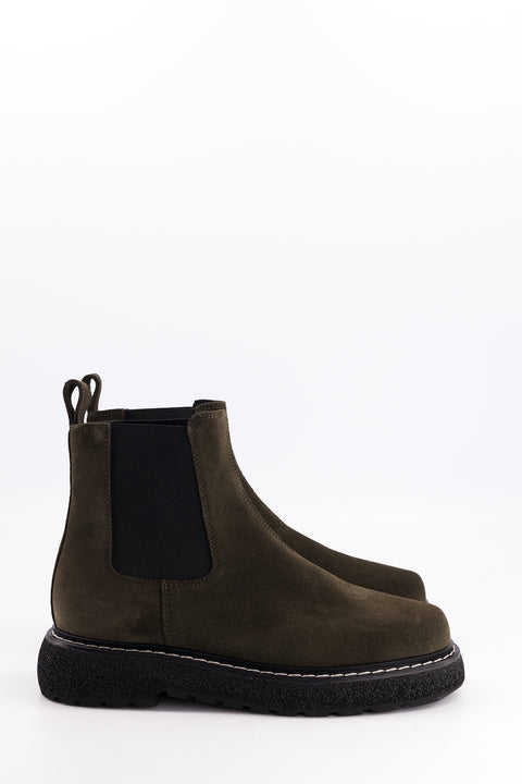 Elmet - chelsea boots daim kaki