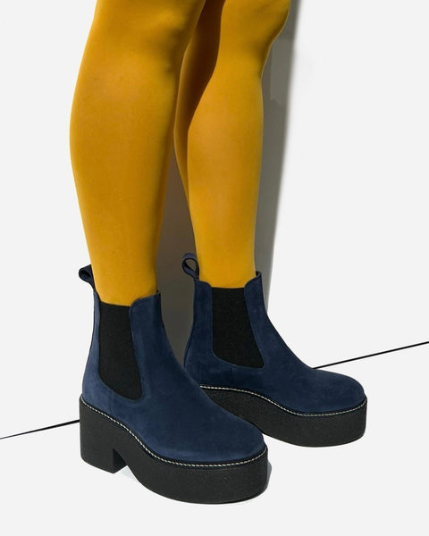 dolly - chelsea boots daim navy