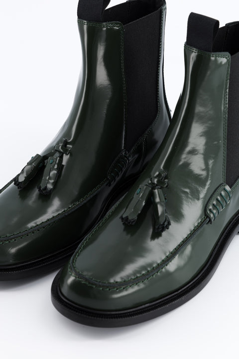 Izzy - Chelsea boots in glazed forest leather - size 37 - prototype