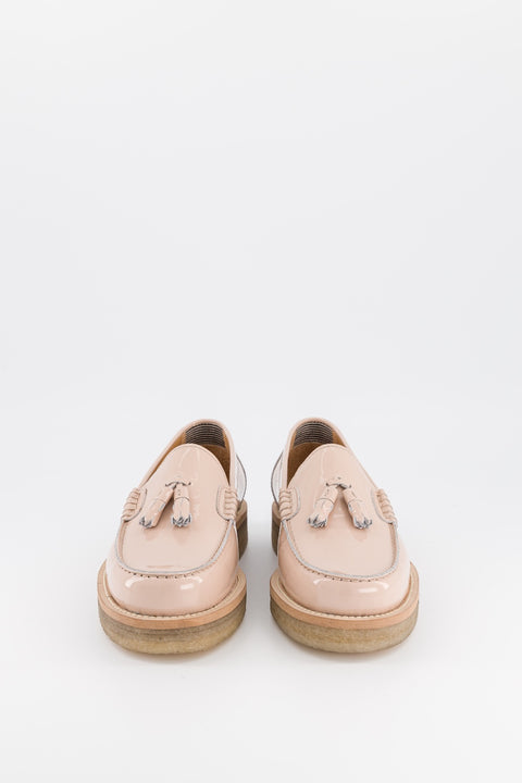 Lily - nude patent leather loafers - size 38 - Unique model