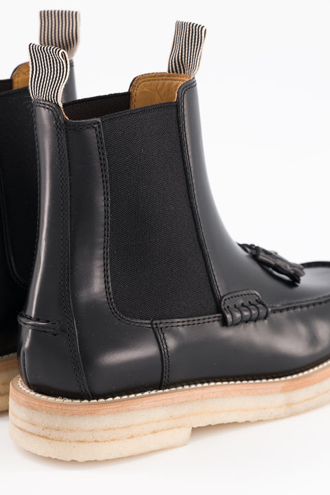 LISON - Chelsea boots in glazed leather black