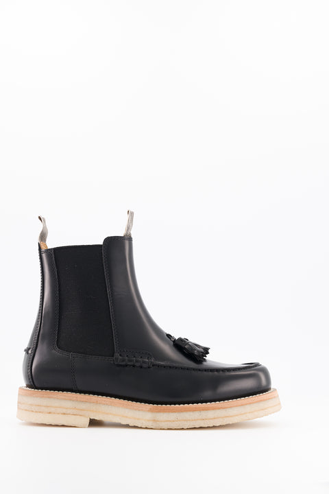 LISON - Chelsea boots in glazed leather black