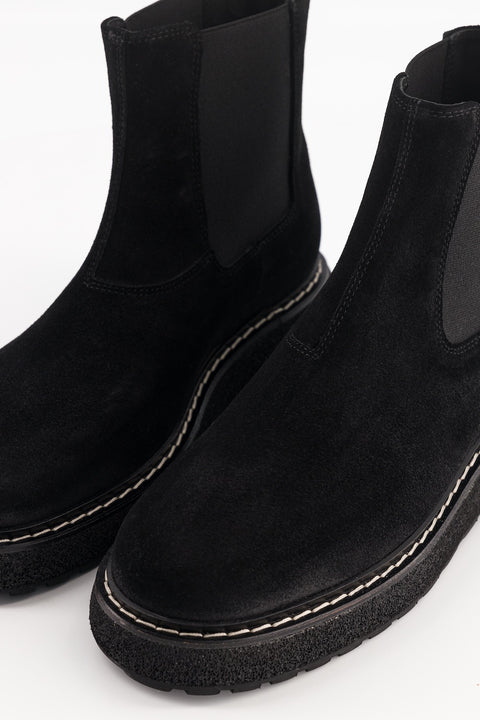 Elmet - chelsea boots daim noir