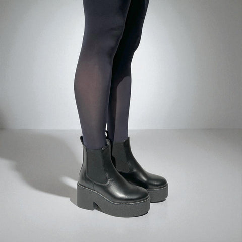 dolly - chelsea boots cuir noir