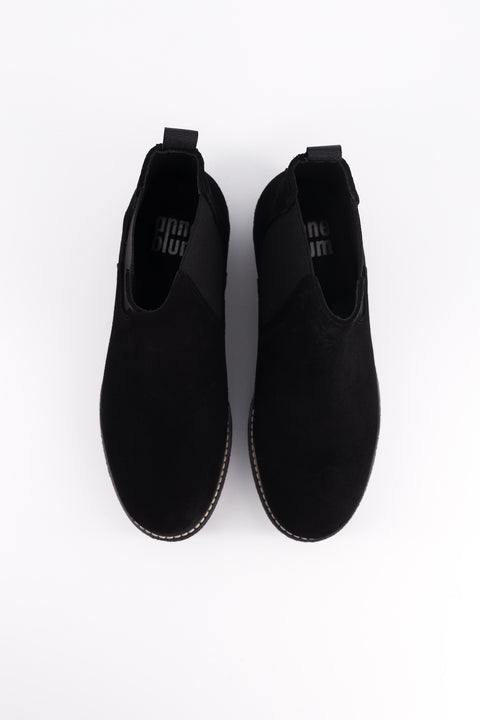 Pooky - black suede chelsea boots / black