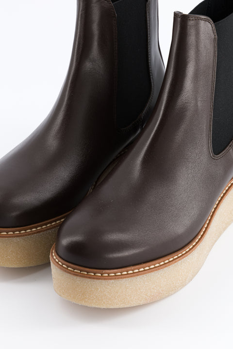 Pooky - chocolate leather chelsea boots