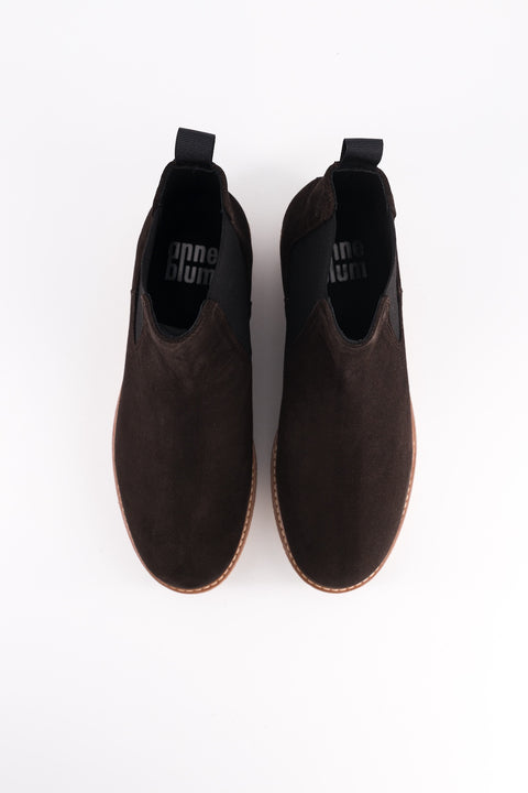 Pooky - chelsea boots daim chocolat