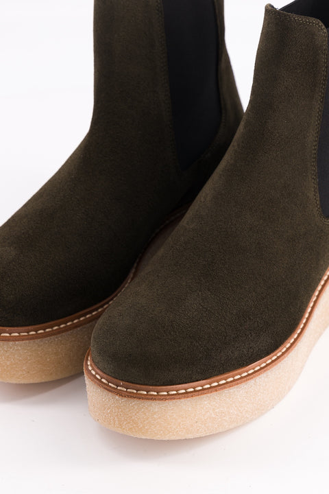 Chelsea boots Pooky - suede khaki