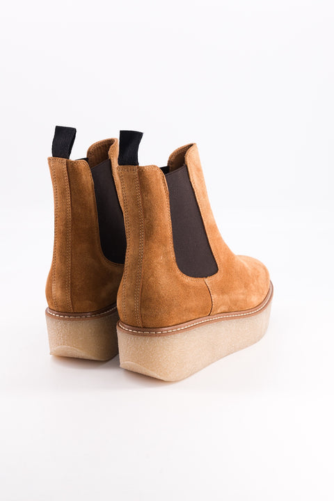 Pooky - chelsea boots daim noisette