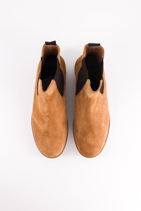 Pooky - chelsea boots daim noisette