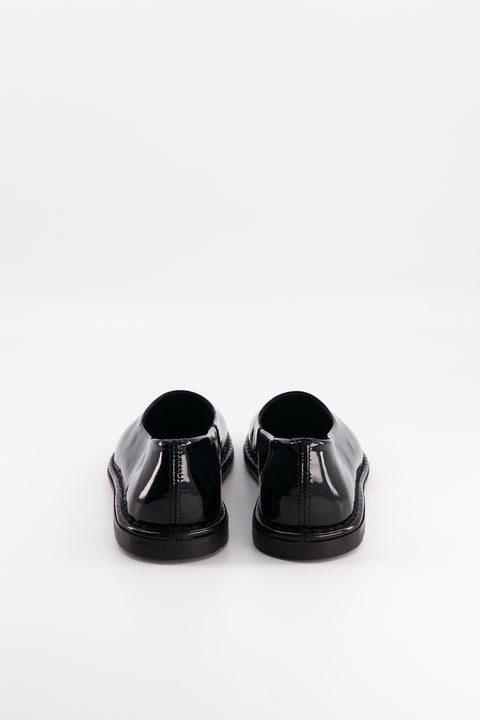 bessie - black patent leather ballerina