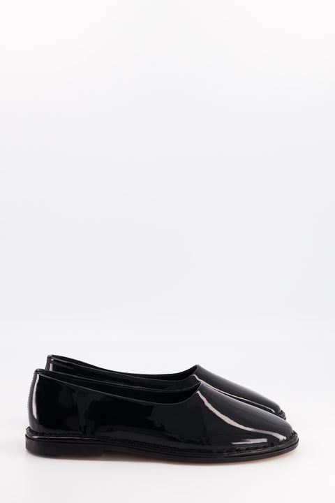 bessie - black patent leather ballerina