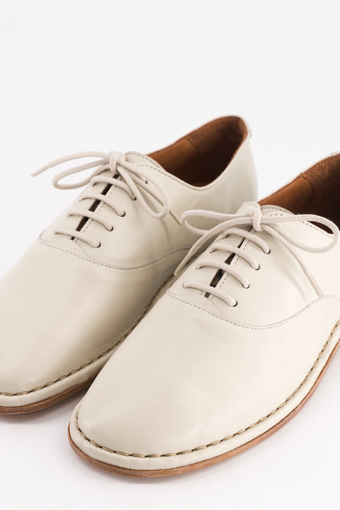 Bonnie - Cream nappa leather derby