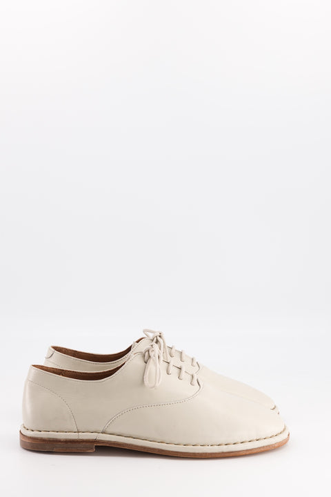 Bonnie - Cream nappa leather derby