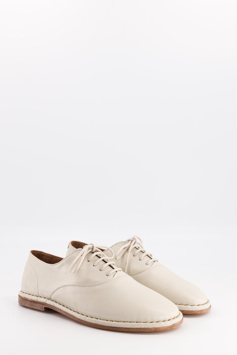 Bonnie - Cream nappa leather derby