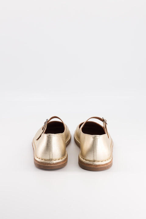 Buzzy - Gold metal leather babies