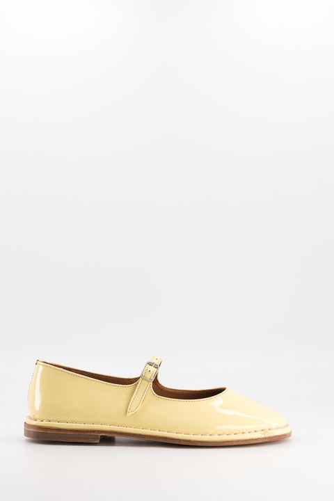 Buzzy - Babies cuir vernis jaune