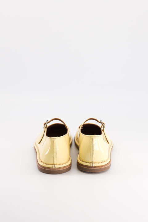 Buzzy - Babies cuir vernis jaune