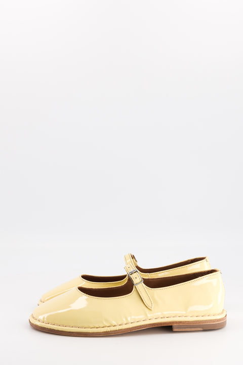 Buzzy - Babies cuir vernis jaune