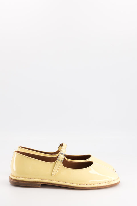 Buzzy - Babies cuir vernis jaune