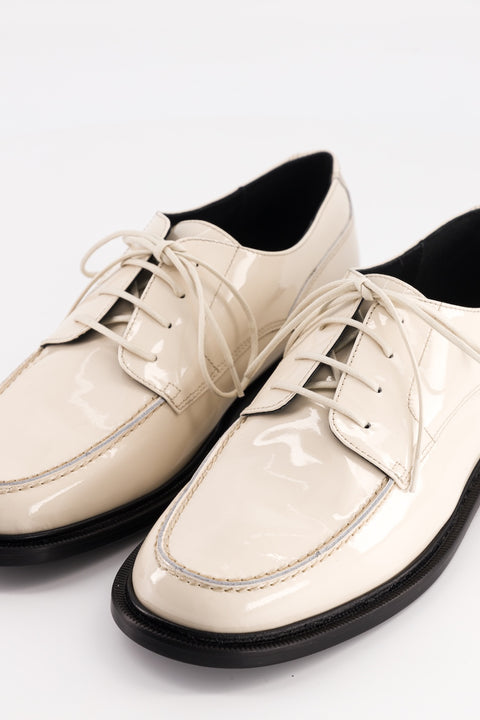 Idaho - Cream patent leather derbies - Size 37 - Unique model