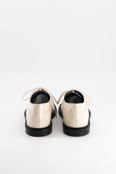 Idaho - Cream patent leather derbies - Size 37 - Unique model