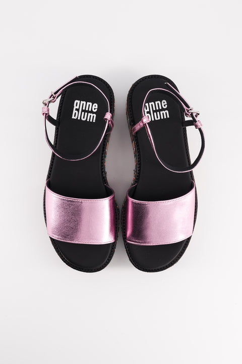 melody - black patent leather platform sandal