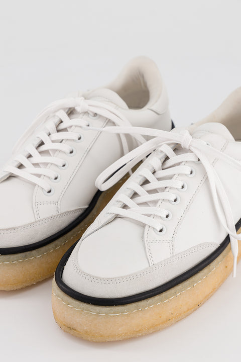 DEVILLE - Sneakers in nappa leather white