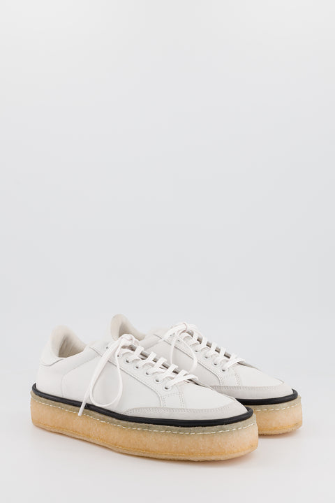 DEVILLE - Sneakers in nappa leather white