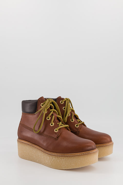 SALLY - Hiking boots in leather cognac