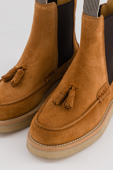 LISON - Chelsea boots in suede nuts